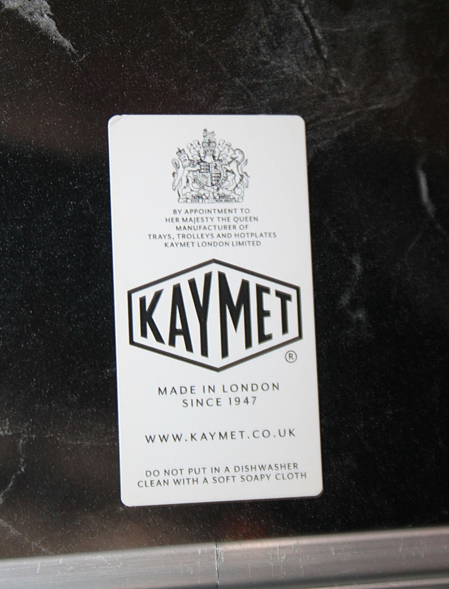 1 x KAYMET Silver Marble Serving Tray (40cm x 30cm) - Original Price £133.00 - Ex-Display - Ref: - Image 4 of 5