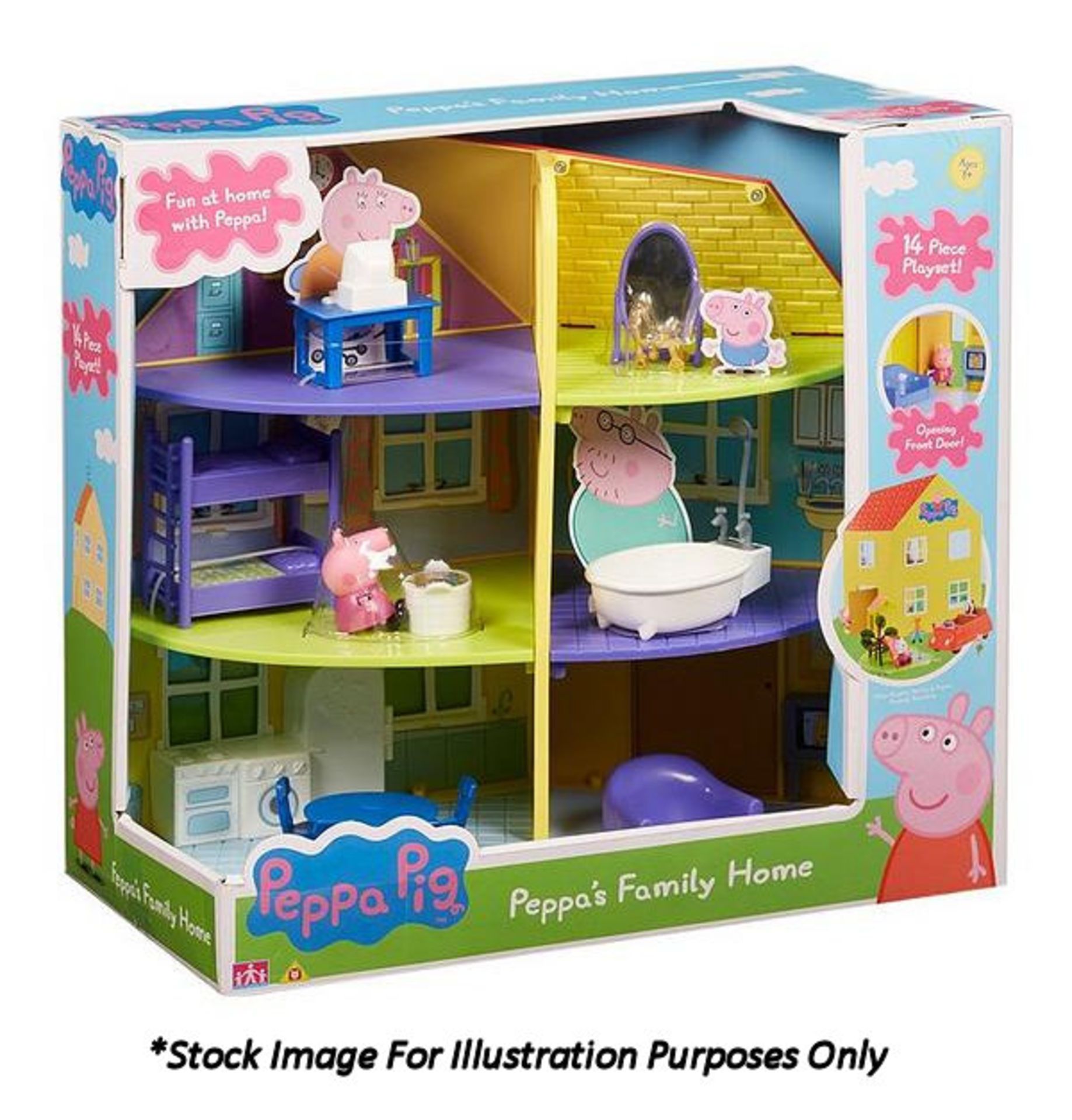 1 x Peppa Pig Peppa's Family Home Play Set - New/Boxed