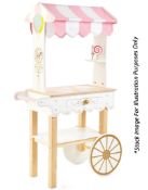 1 x Le Toy Van Wooden Ice Cream & Treats Trolley - New/Boxed