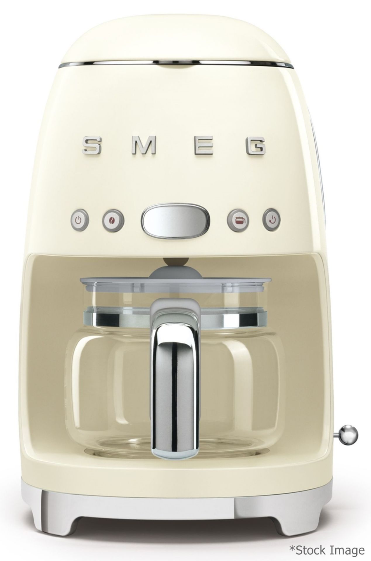 1 x SMEG Drip Filter Coffee Machine In Cream - Original Price £199.00 - Unused Boxed Stock