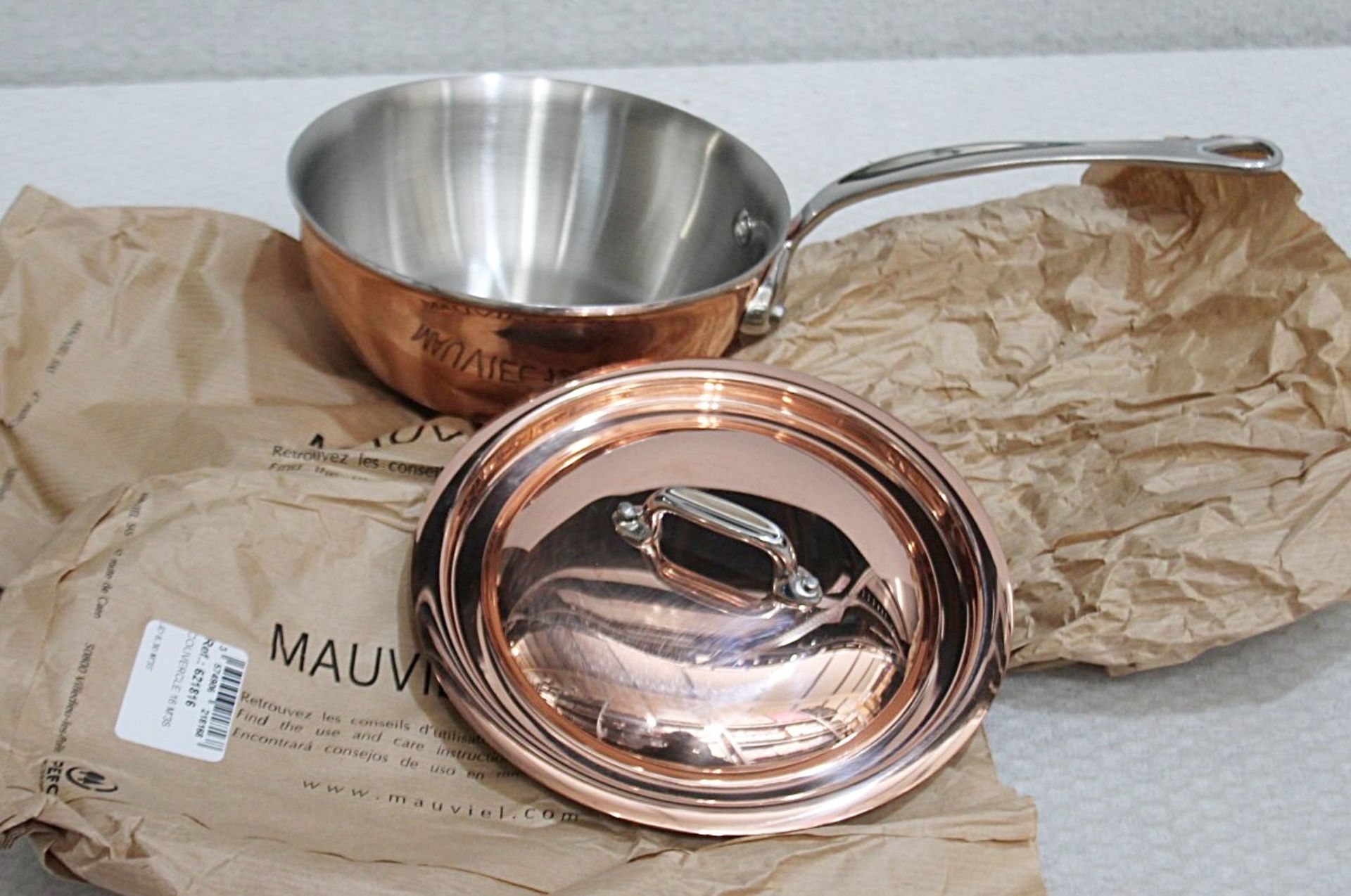 1 x MAUVEL 1830 Quart Splayed Saute Pan with Lid and Cast Stainless Steel Handle - RRP £300.00 - Image 5 of 9