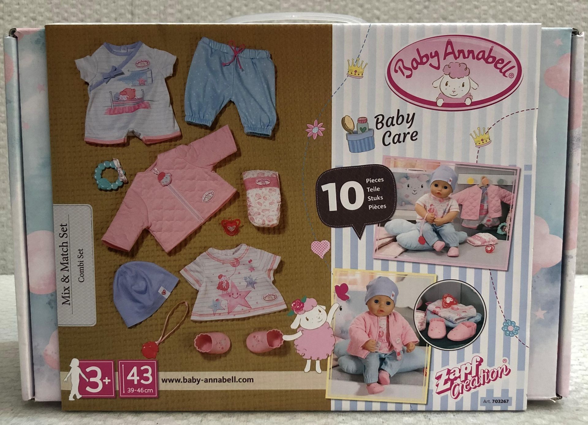 1 x Baby Annabell Baby Mix & Match Combi Set - New/Boxed - HTYS312 - CL987 - Location: Altrincham - Image 3 of 3