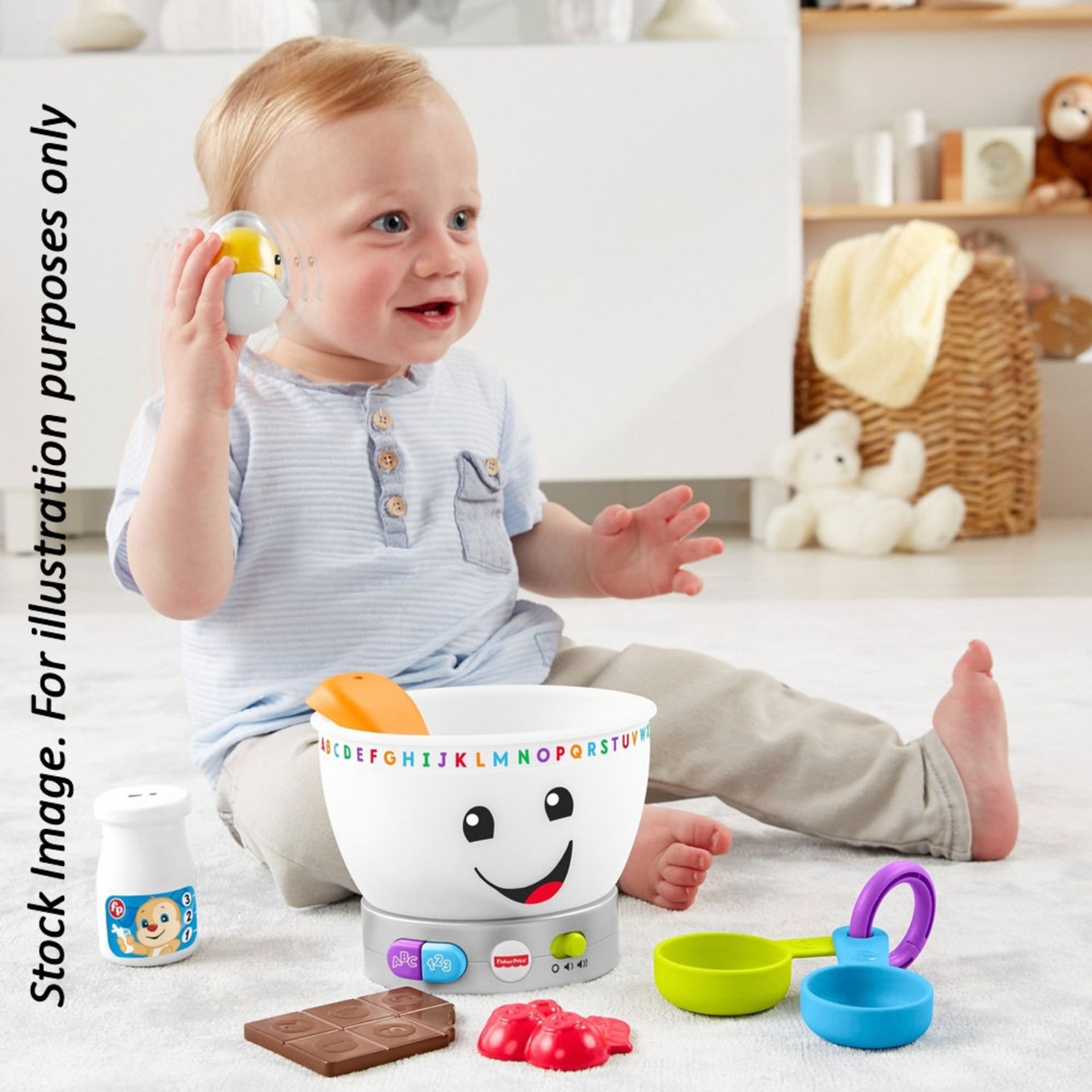 1 x Fisher Price Laugh & Learn Magic Color Mixing Bowl - New/Boxed - HTYS301 - CL987 - Location: