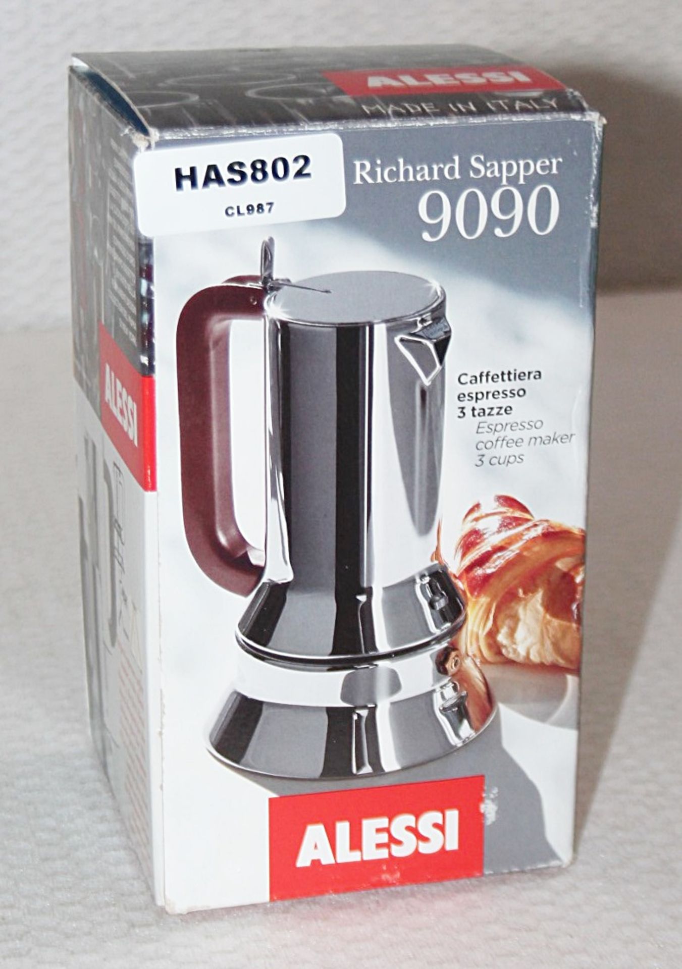 1 x ALESSI 9090 Espresso Coffee Maker - Original Price £160.00 - Unused Boxed Stock - Ref: HAS802/ - Image 3 of 9
