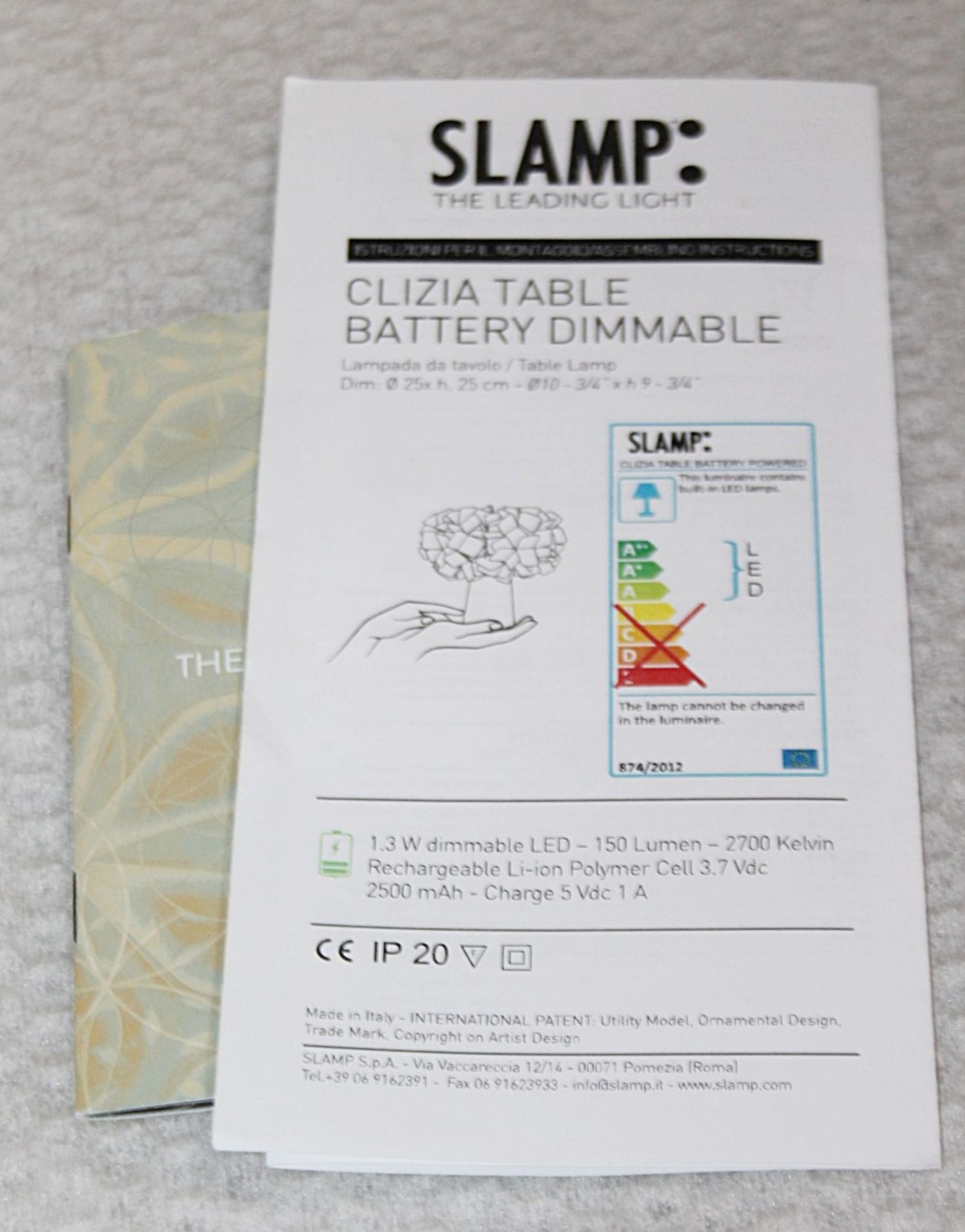 1 x SLAMP 'Clizia' Designer Table Lamp, With Touch Dimmer Function - Original Price £312.00 - Image 9 of 13