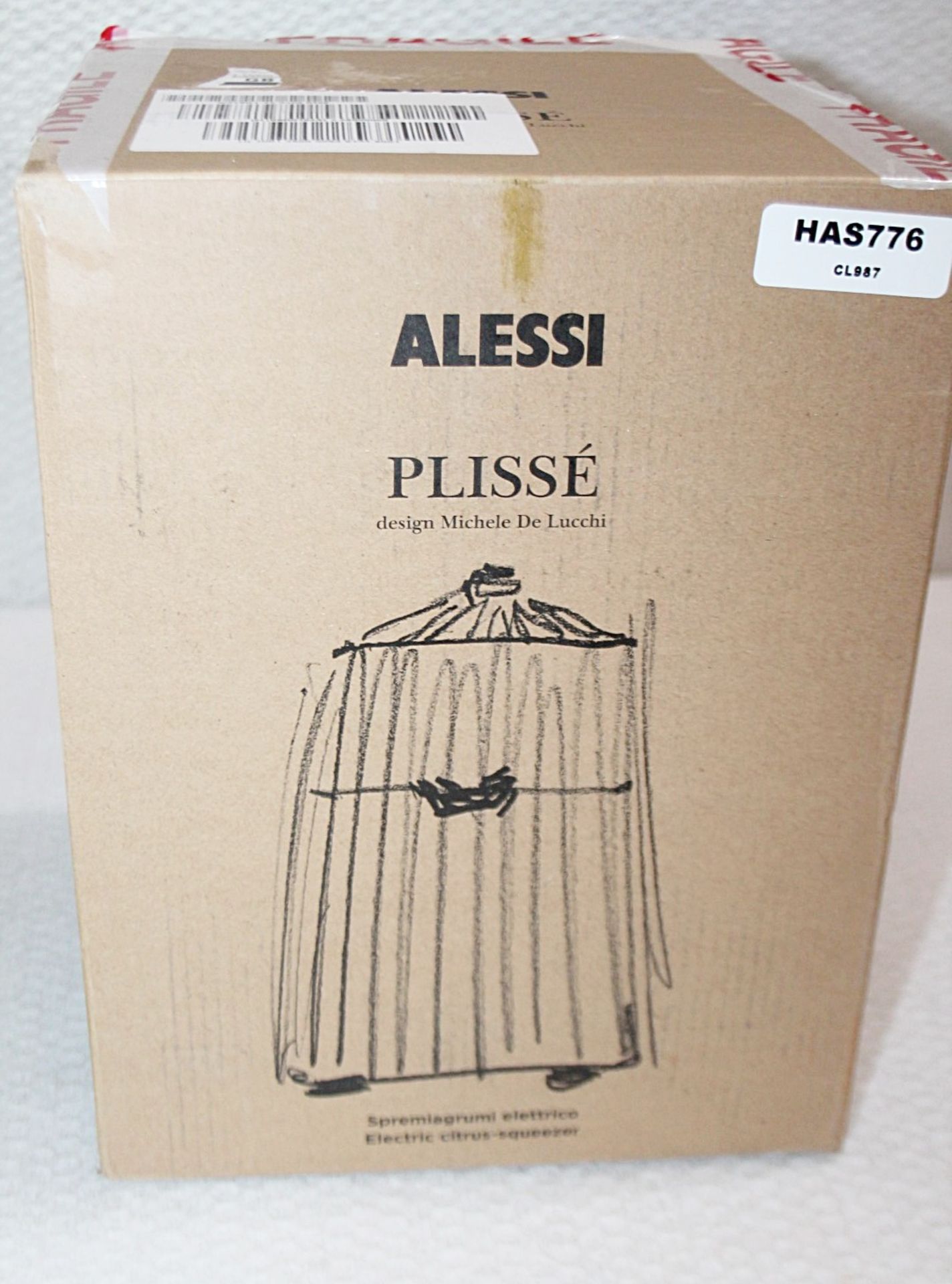 1 x ALESSI Plissé Designer Electric Citrus Squeezer In White - Original Price £100.00 - Image 5 of 14