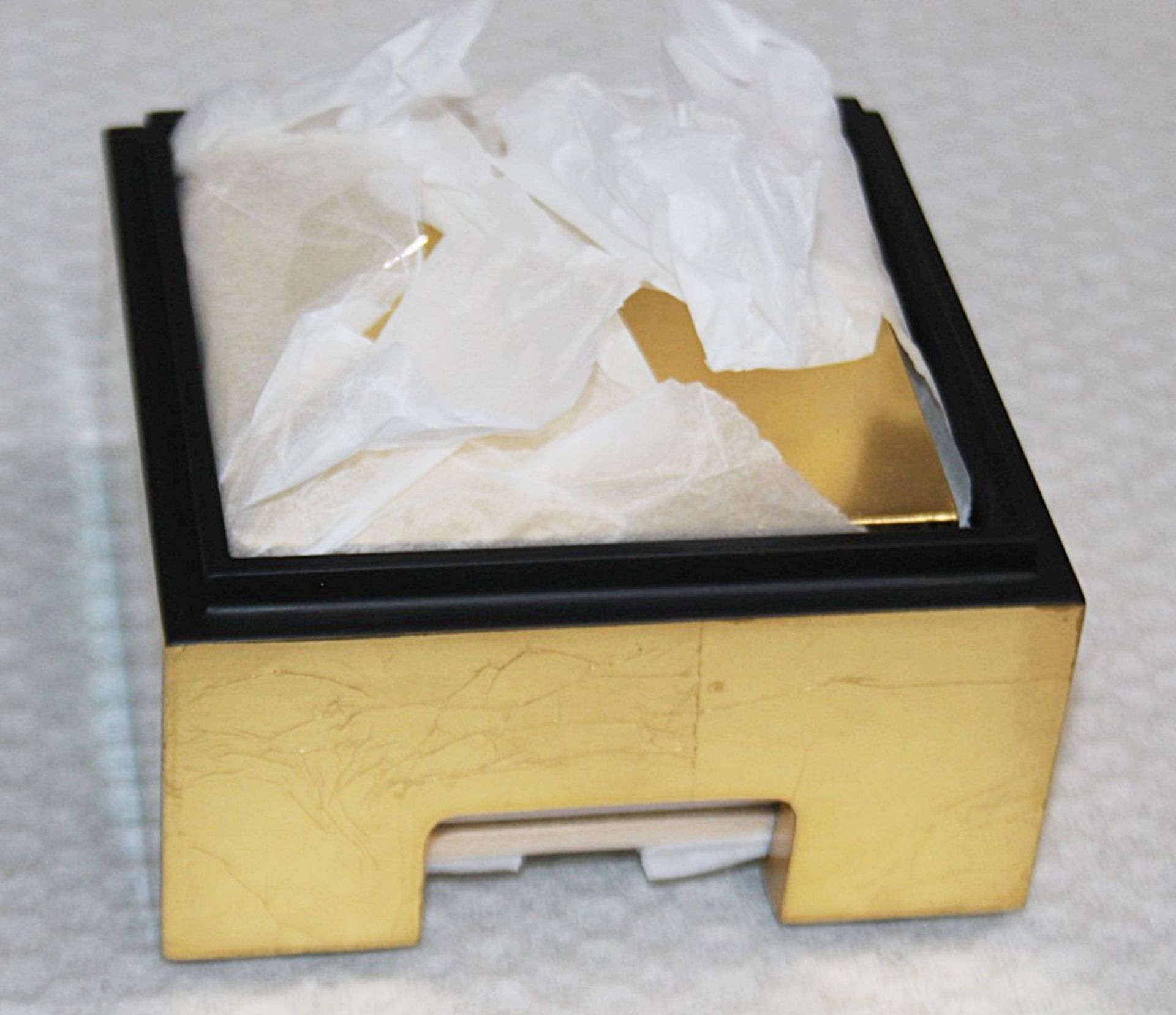 POSH TRADING COMPANY Luxury Set Of 8 x Gold Leaf Coasters In Coastbox - Original Price £260.00 - Image 5 of 9