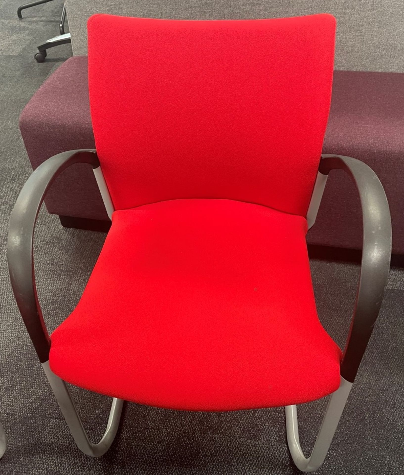 1 x 2-Metre Long Boardroom Table With 8 x Red Senator Chairs - To Be Removed From An Executive - Image 9 of 18