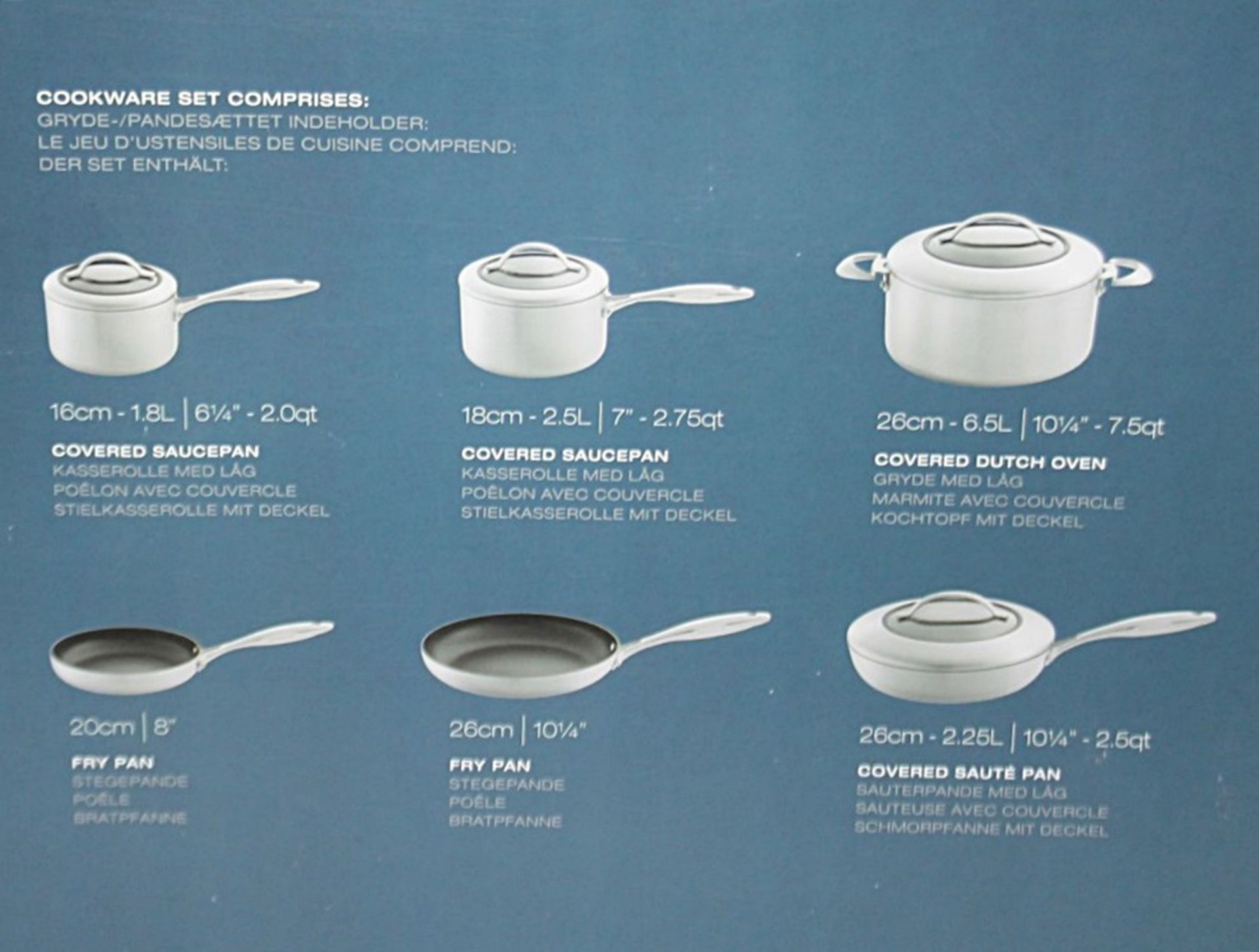 1 x SCANPAN CTX Six-Piece Cookware Set - Original Price £919.00 - Unused Boxed Stock - Image 3 of 24