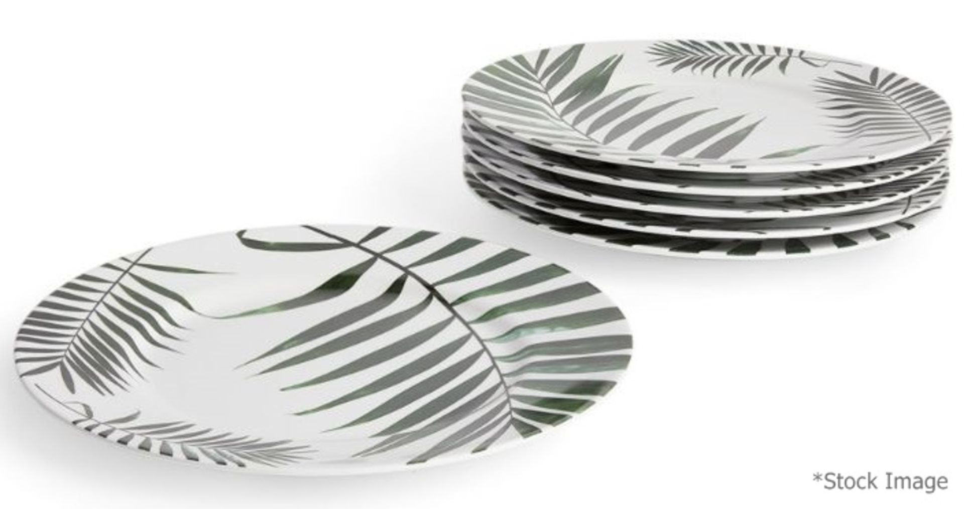 Set Of 4 x MARIO LUCA GIUSTI Kenzia Plates (23cm) - Original Price £92.00 - Unused Boxed Stock -