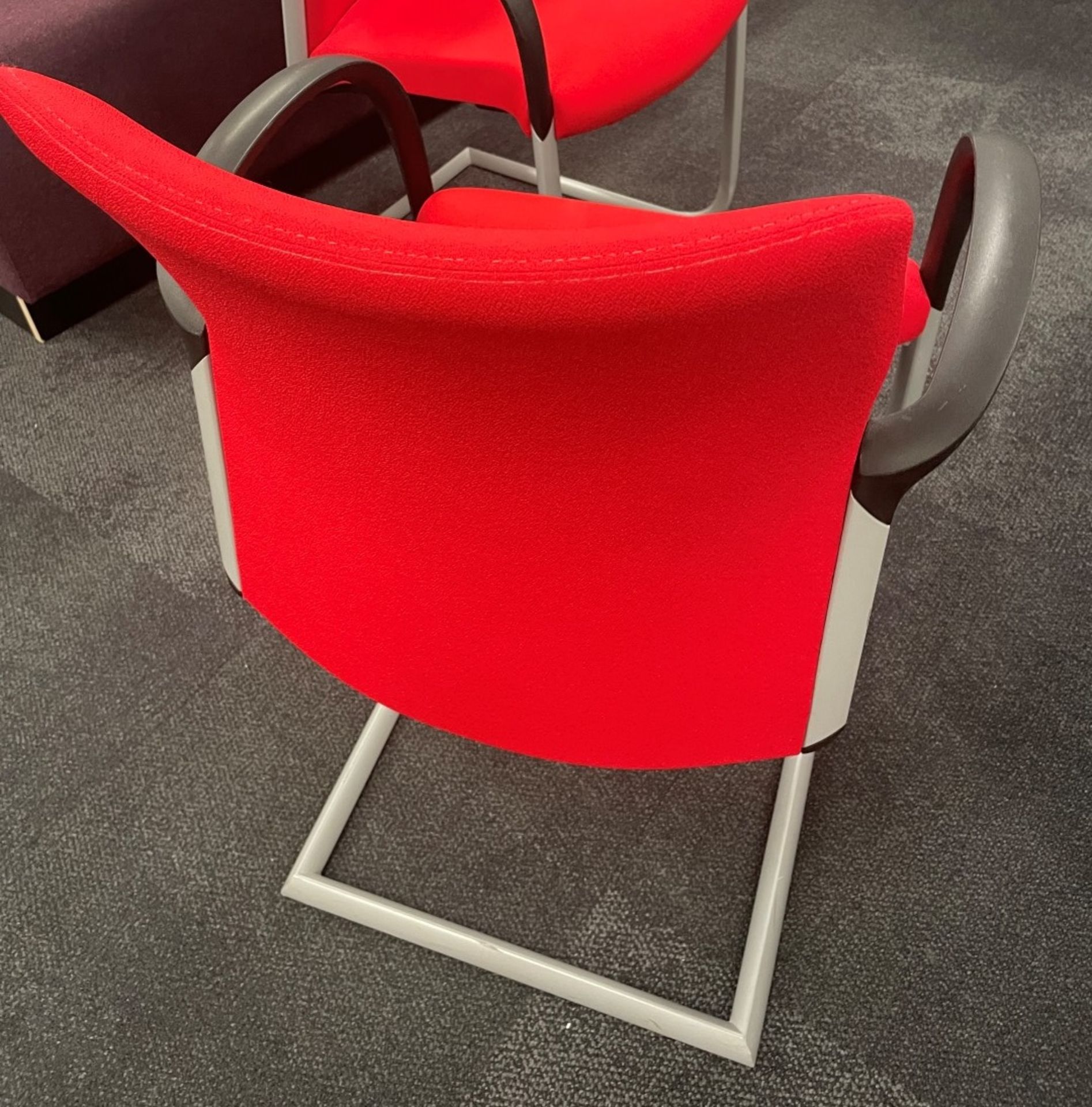 1 x 2-Metre Long Boardroom Table With 8 x Red Senator Chairs - To Be Removed From An Executive - Image 15 of 18