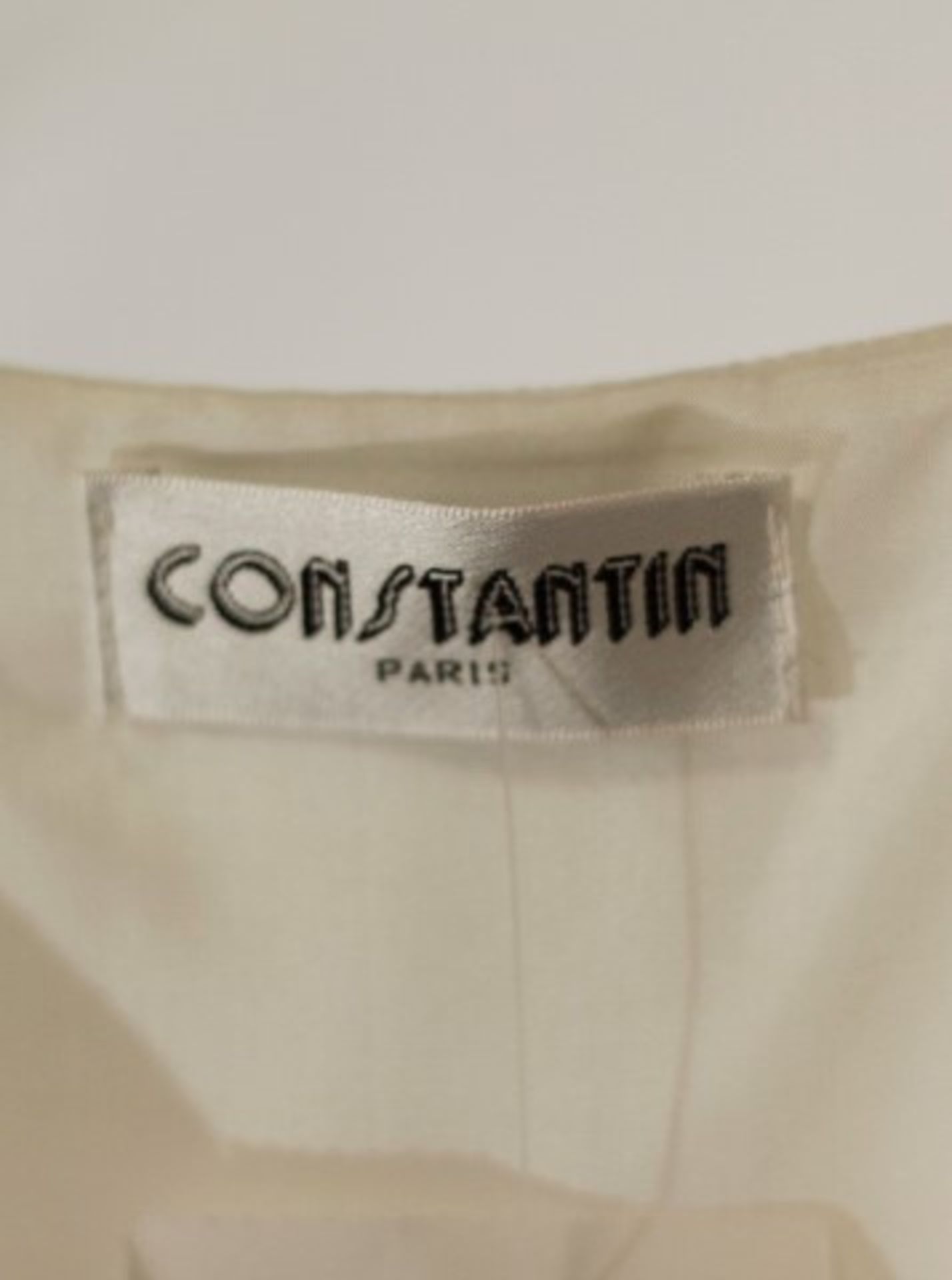 1 x Constantin Paris White Top - Size: 24 - Material: Acetate, Acrylic, Cotton, Fibre, Polyester, - Image 4 of 8