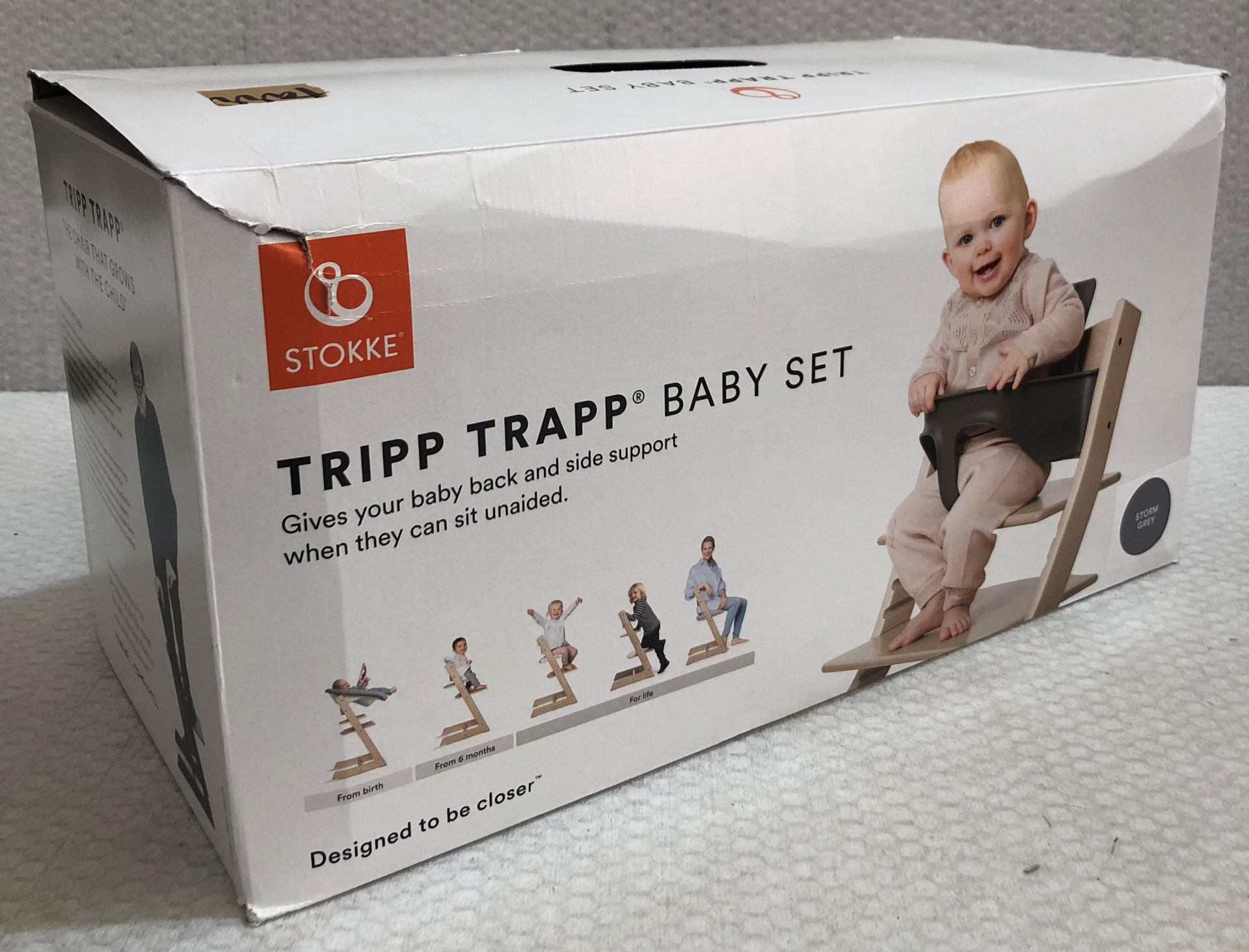 1 x Tripp Trapp Baby Set in Storm Grey - New/Boxed - HTYS313 - CL987 - Location: Altrincham WA14 - - Image 3 of 5