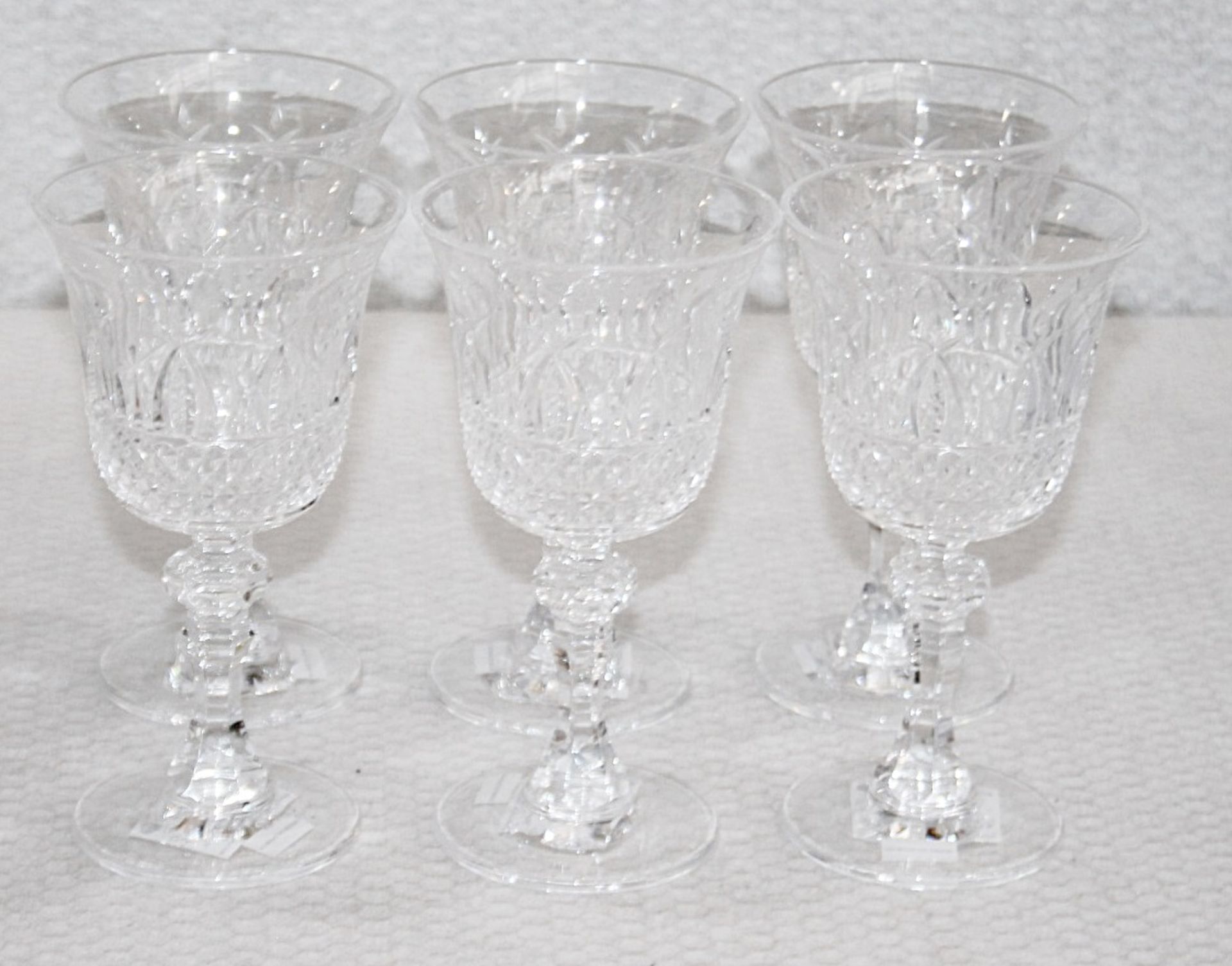 Set of 6 x MARIO LUCA GIUSTI 'Italia' Clear Synthetic Crystal Wine Goblets (180ml) - RRP £144.00 - Image 3 of 13