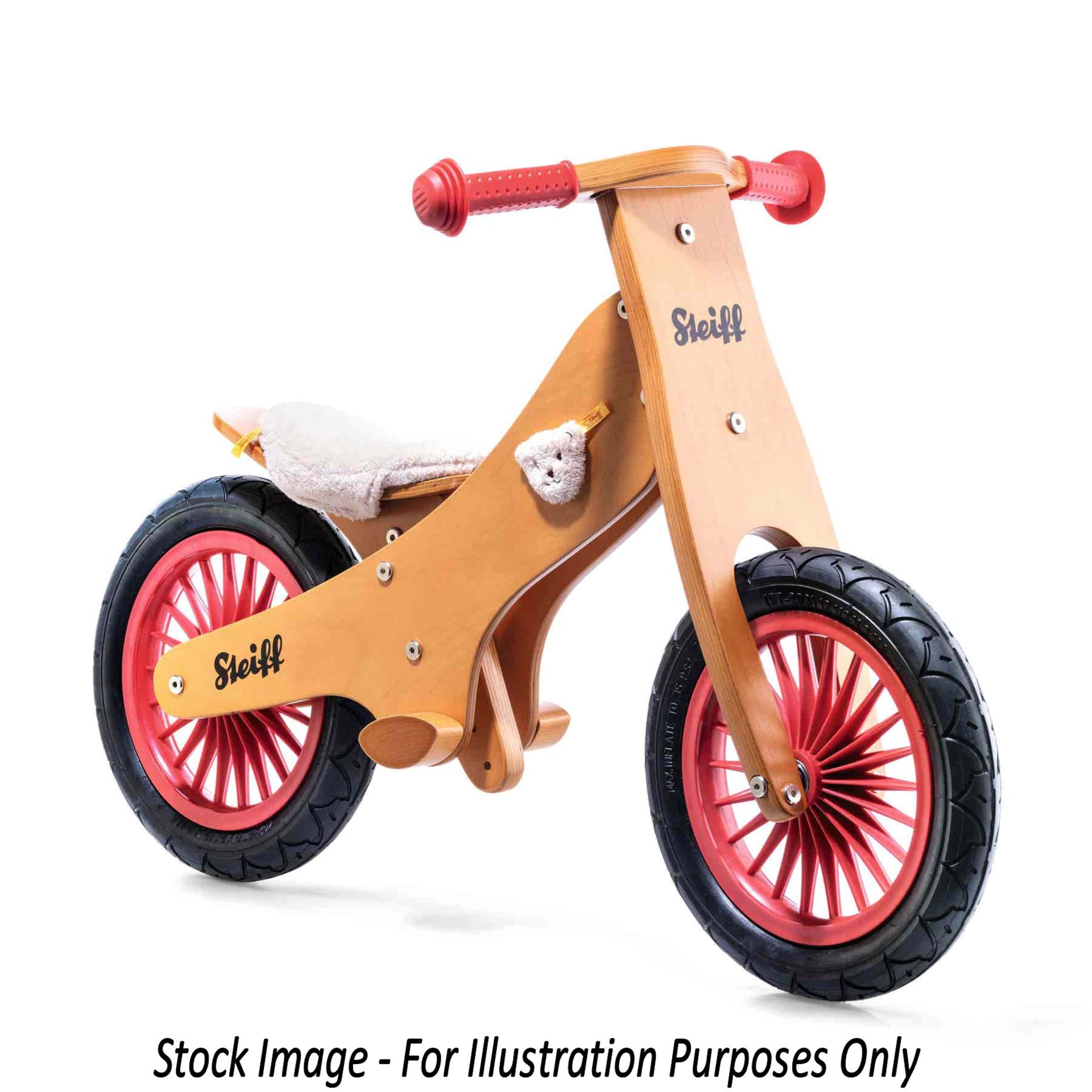 1 x Steiff Wooden Balance Bike Classic - New/Boxed