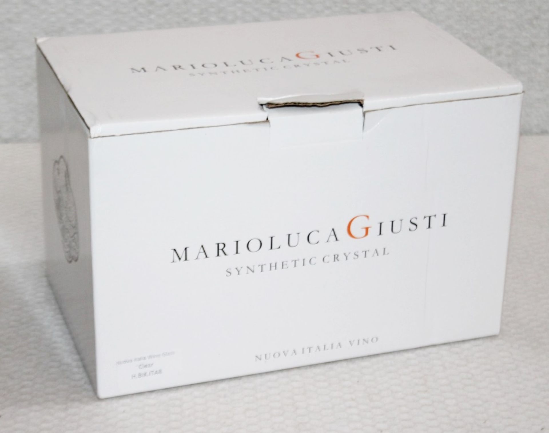 Set of 6 x MARIO LUCA GIUSTI 'Italia' Clear Synthetic Crystal Wine Goblets (180ml) - RRP £144.00 - Image 7 of 13