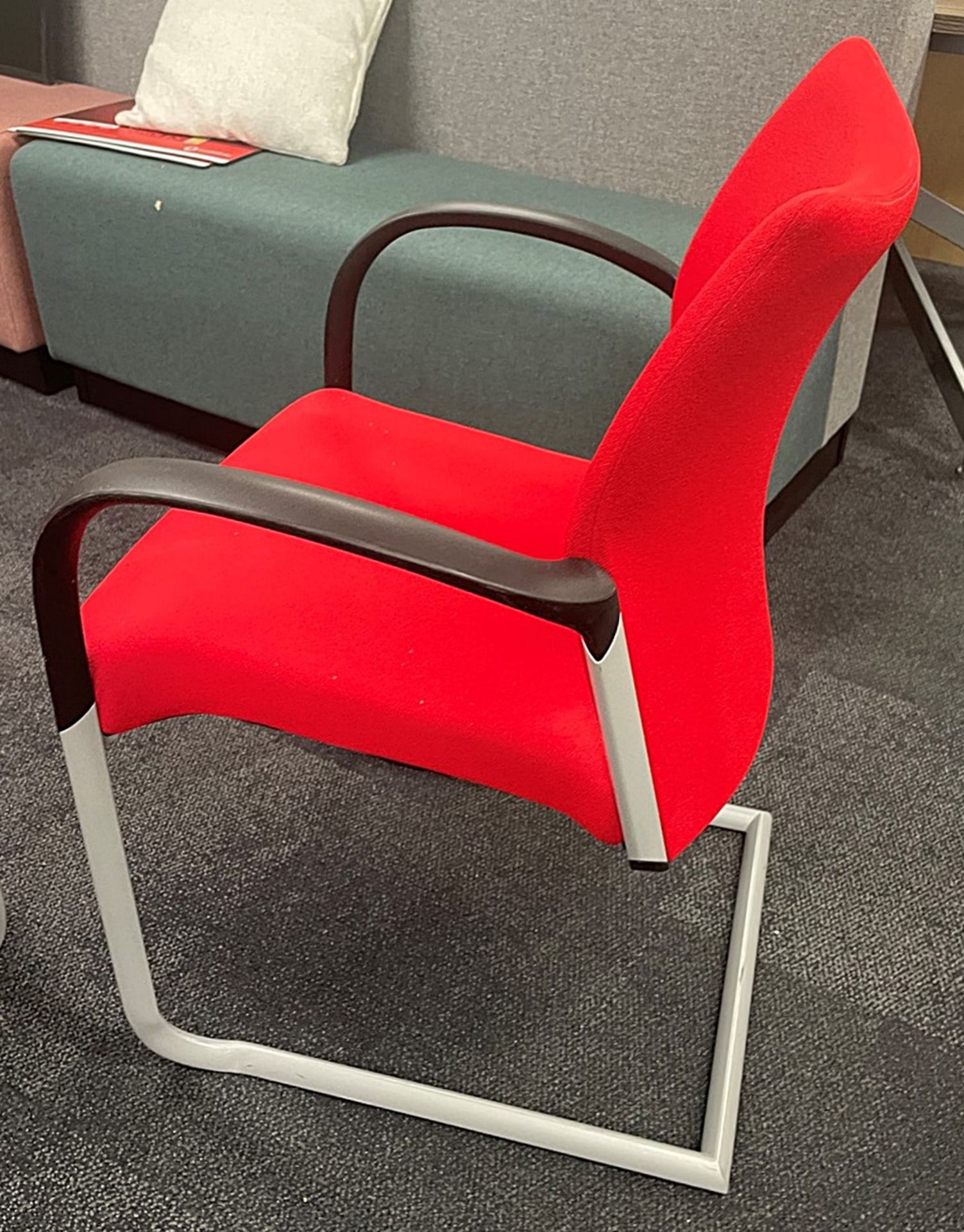 1 x 2-Metre Long Boardroom Table With 8 x Red Senator Chairs - To Be Removed From An Executive - Image 17 of 18