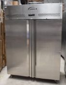 1 x Williams Double Door Upright Refrigerator - Model MJ2SA - Complete With Internal Shelves -