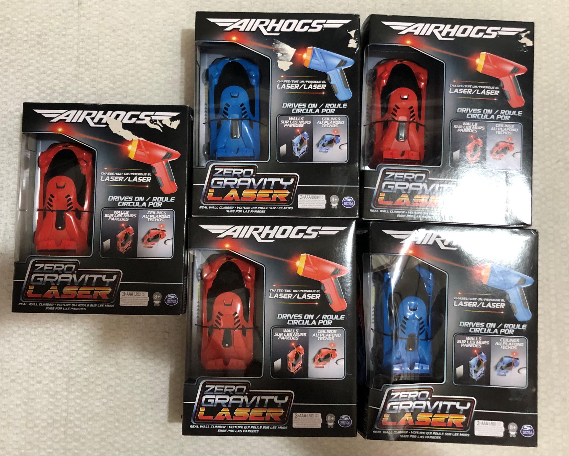 5 x Airhogs Zero Gravity Laser Wall Climbing Car - New/Boxed - HTYS328 - CL987 - Location: - Image 4 of 5