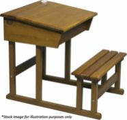 1 x Moulin Roty Grand Pupitre Wooden Vintage Style School Desk - New/Boxed - HTYS317 - CL987 -