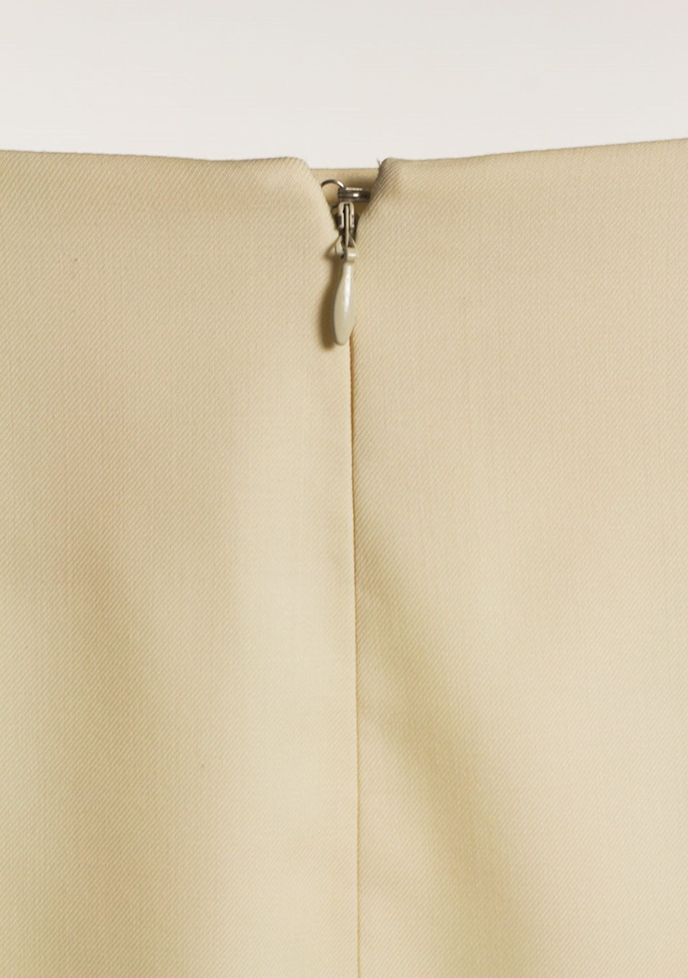 1 x Boutique Le Duc Cream Skirt - Size: 22 - Material: 100% Wool - From a High End Clothing Boutique - Image 10 of 10