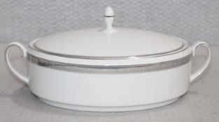 1 x WEDGWOOD VERA WANG LACE Platinum Covered Fine Bone China Vegetable Dish - Original Price £207.00