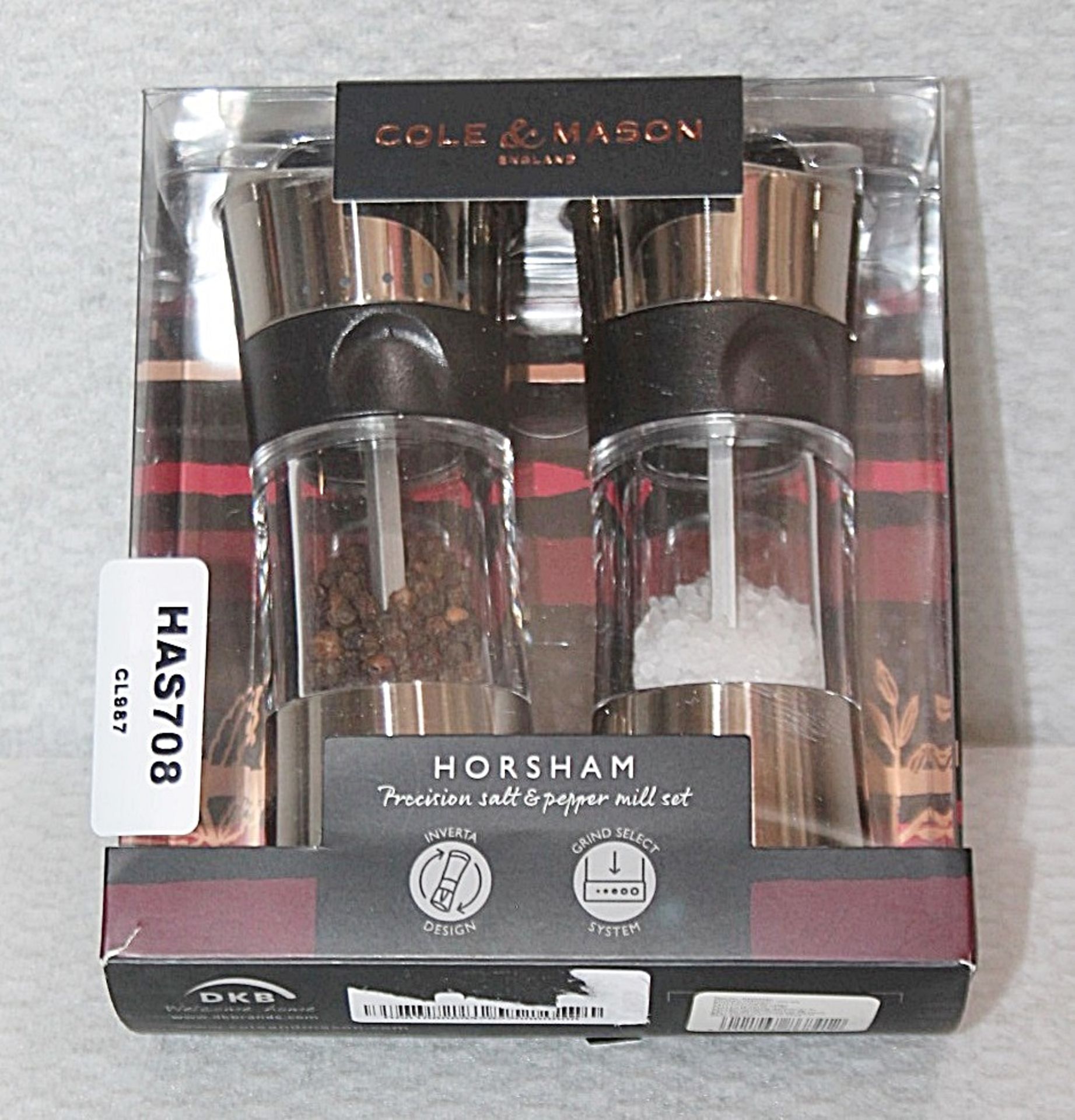 1 x COLE & MASON Horsham Salt and Pepper Mill Set - Original Price £47.95 - Boxed Stock - Image 2 of 3