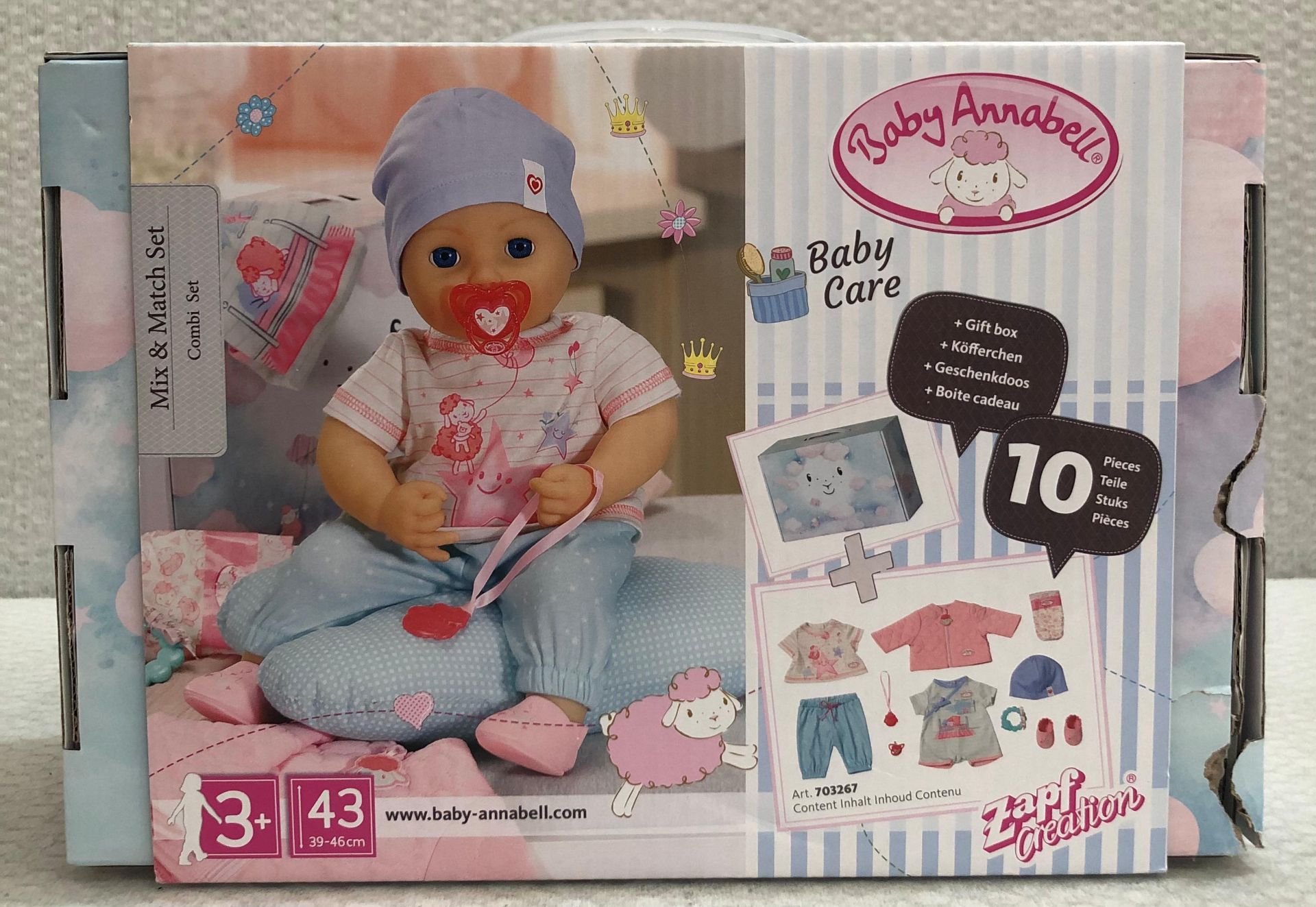 1 x Baby Annabell Baby Mix & Match Combi Set - New/Boxed - HTYS312 - CL987 - Location: Altrincham - Image 2 of 3
