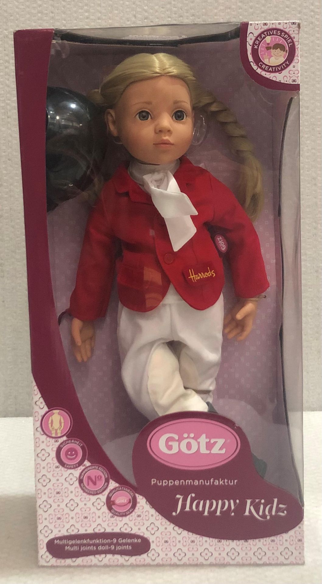 1 x Gotz Happy Kidz Anna Horse Riding Doll - Designed for Harrods - New/Boxed - Image 2 of 4