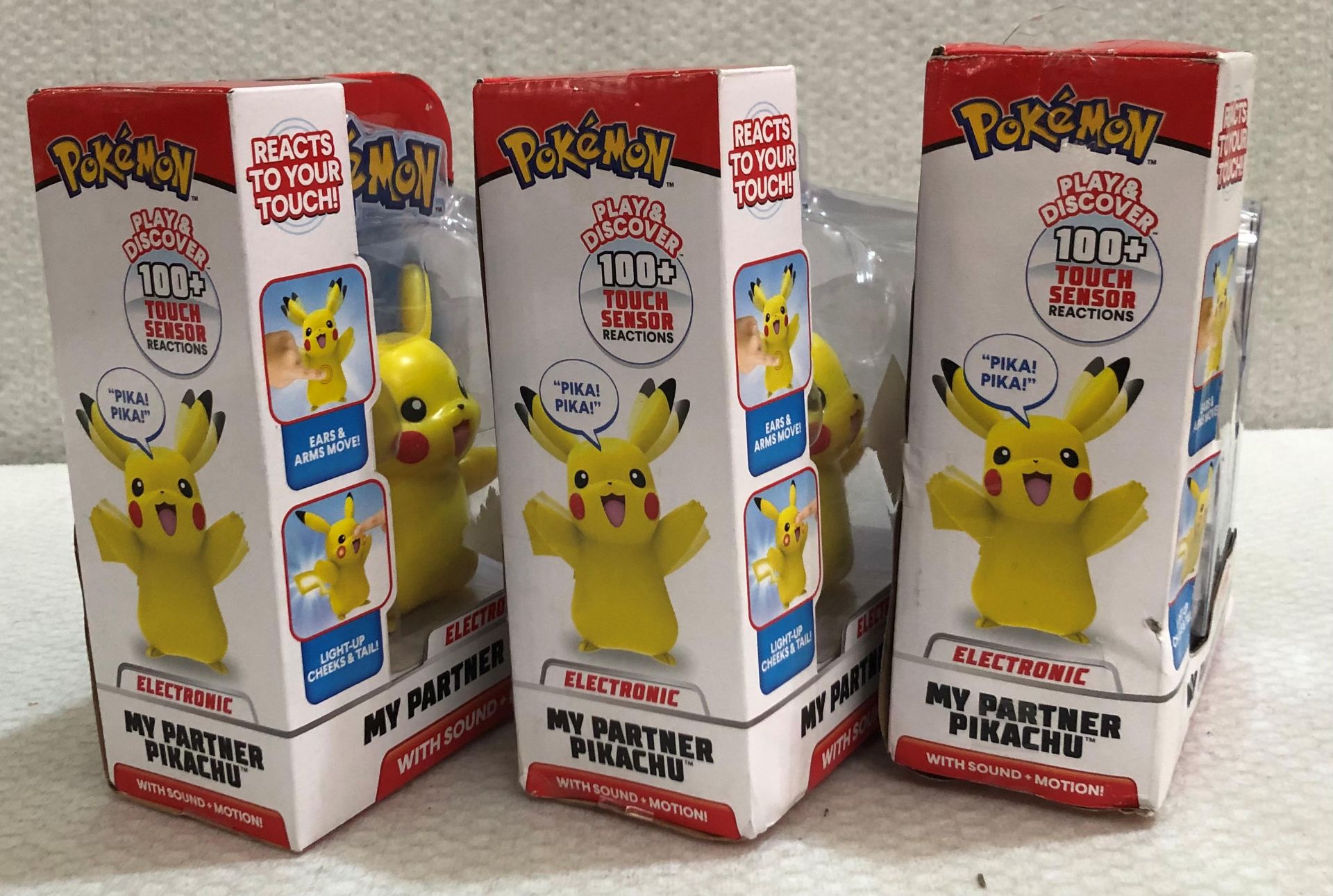 3 x Electronic Pokemon My Partner Pikachu - New/Boxed - HTYS327 - CL987 - Location: Altrincham - Image 4 of 4