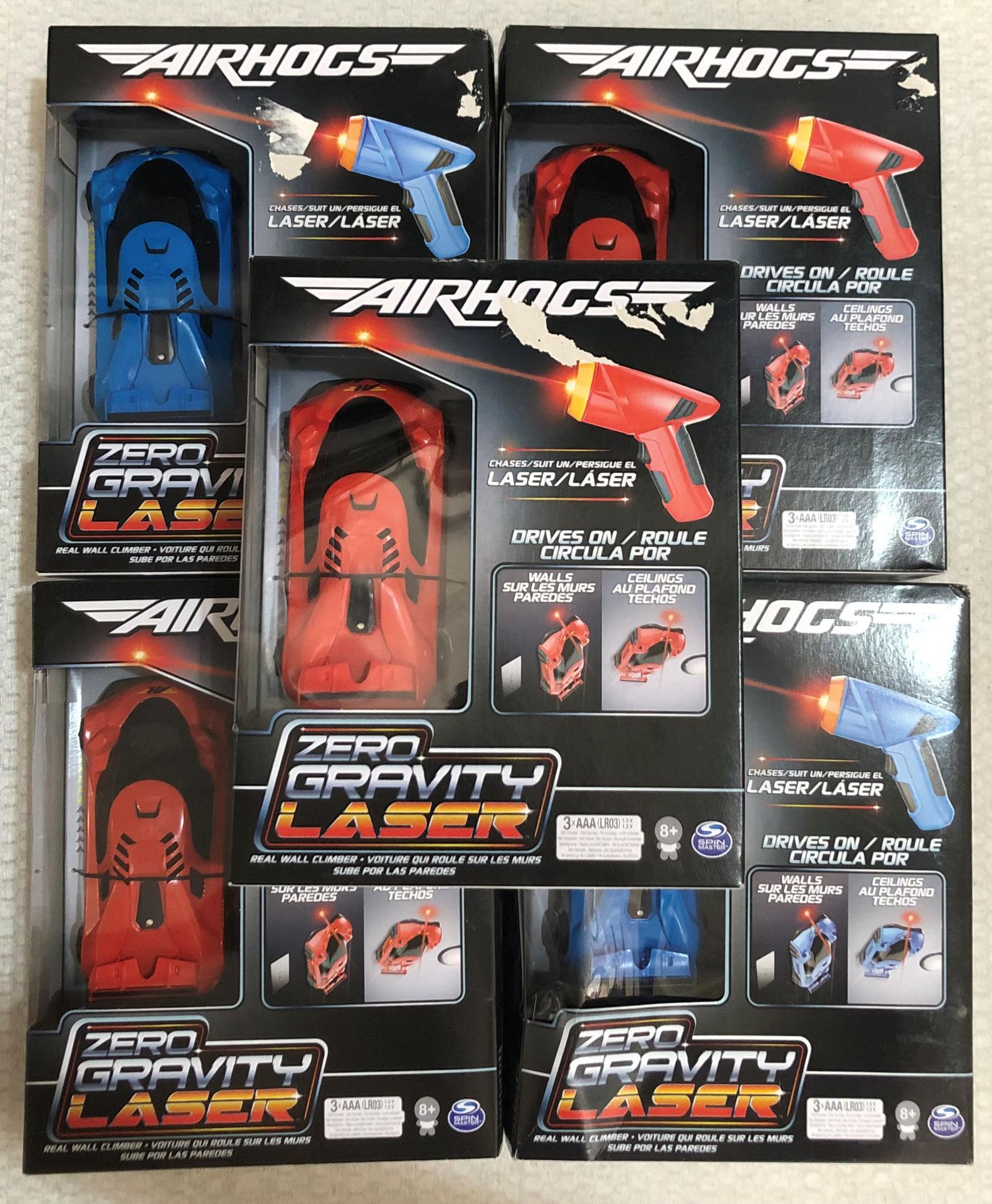 5 x Airhogs Zero Gravity Laser Wall Climbing Car - New/Boxed - HTYS328 - CL987 - Location: - Image 3 of 5