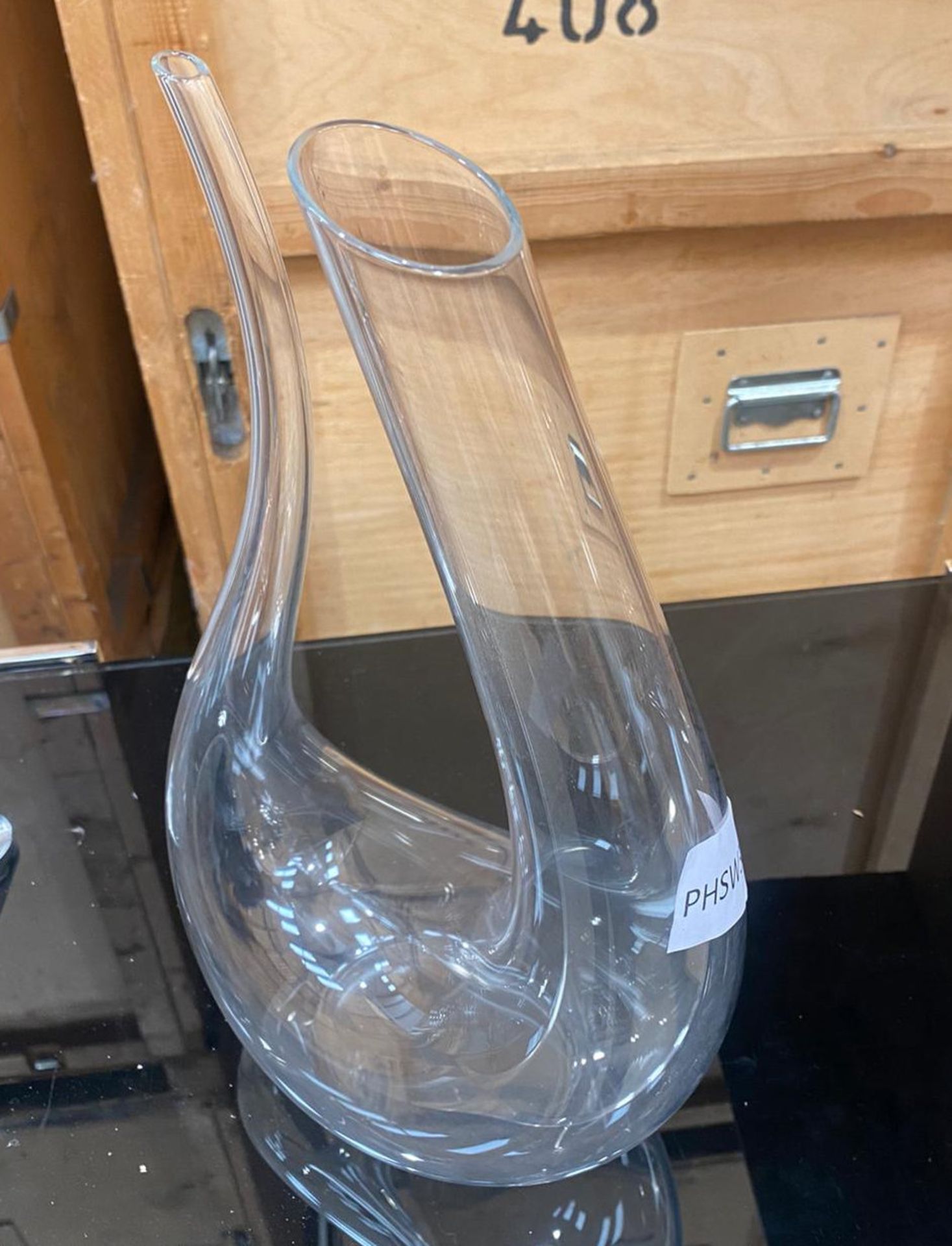 1 x Blown Glass Vase - CL731 - NO VAT ON THE HAMMER - Ref: PSHW386/435 - Location: Haverhill - Image 2 of 3