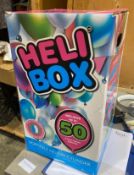 1 x Heli Box Portable Helium Cylinder - Inflates 50 Balloons - Unused in Original Box