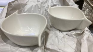 2 x Villeroy & Boch Ceramic Wave Bowls