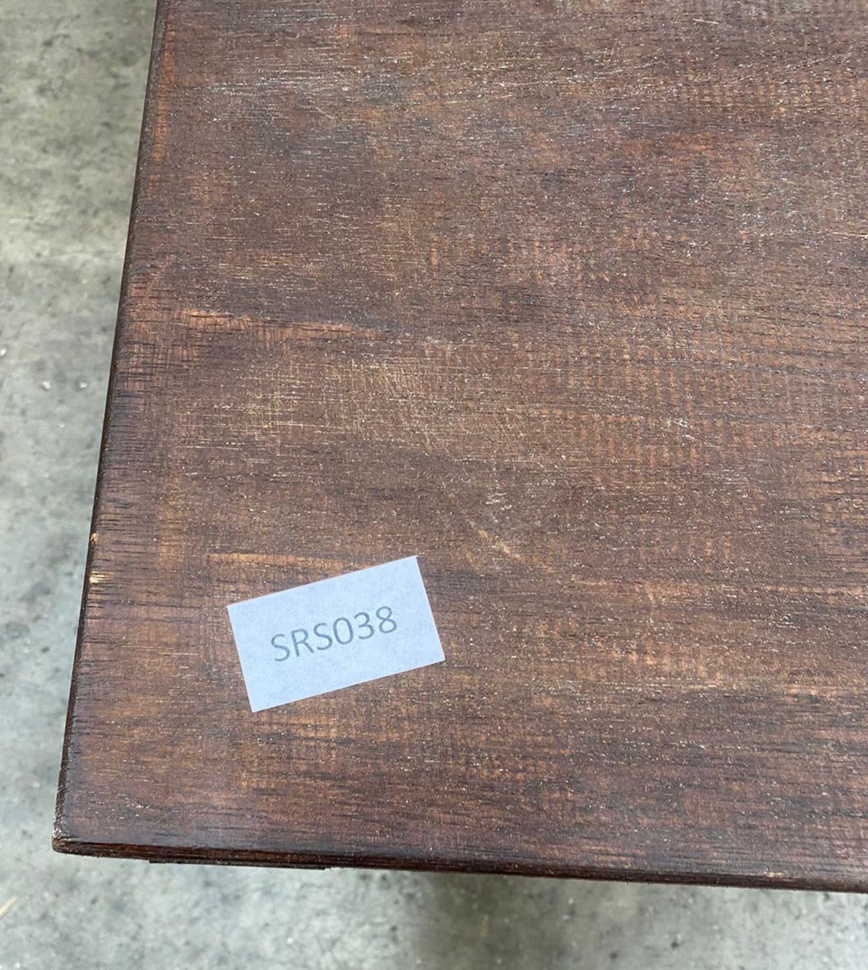 1 x Meranti Wood Occasional Table - Size: 500 x 500 x 600mm - Image 3 of 3