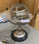 1 x Eicholtz Zodiac Armillary Sphere With a Vintage Brass Finish