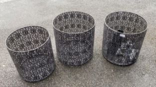 1 x Set Of 3 Ornate Metal Baskets - Size: 500x300mm x2 450x250mm x1 - CL731 - NO VAT ON THE HAMMER -