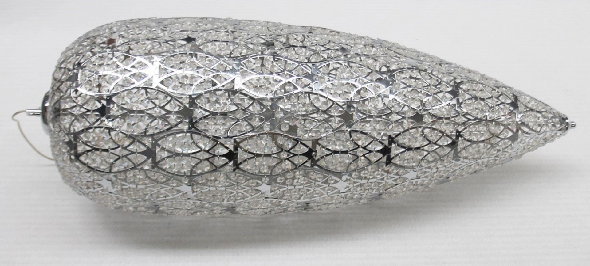 1 x High-end Italian LED Light Fitting Encrusted In Premium ASFOUR Crystal Elements - Approximate - Image 3 of 8
