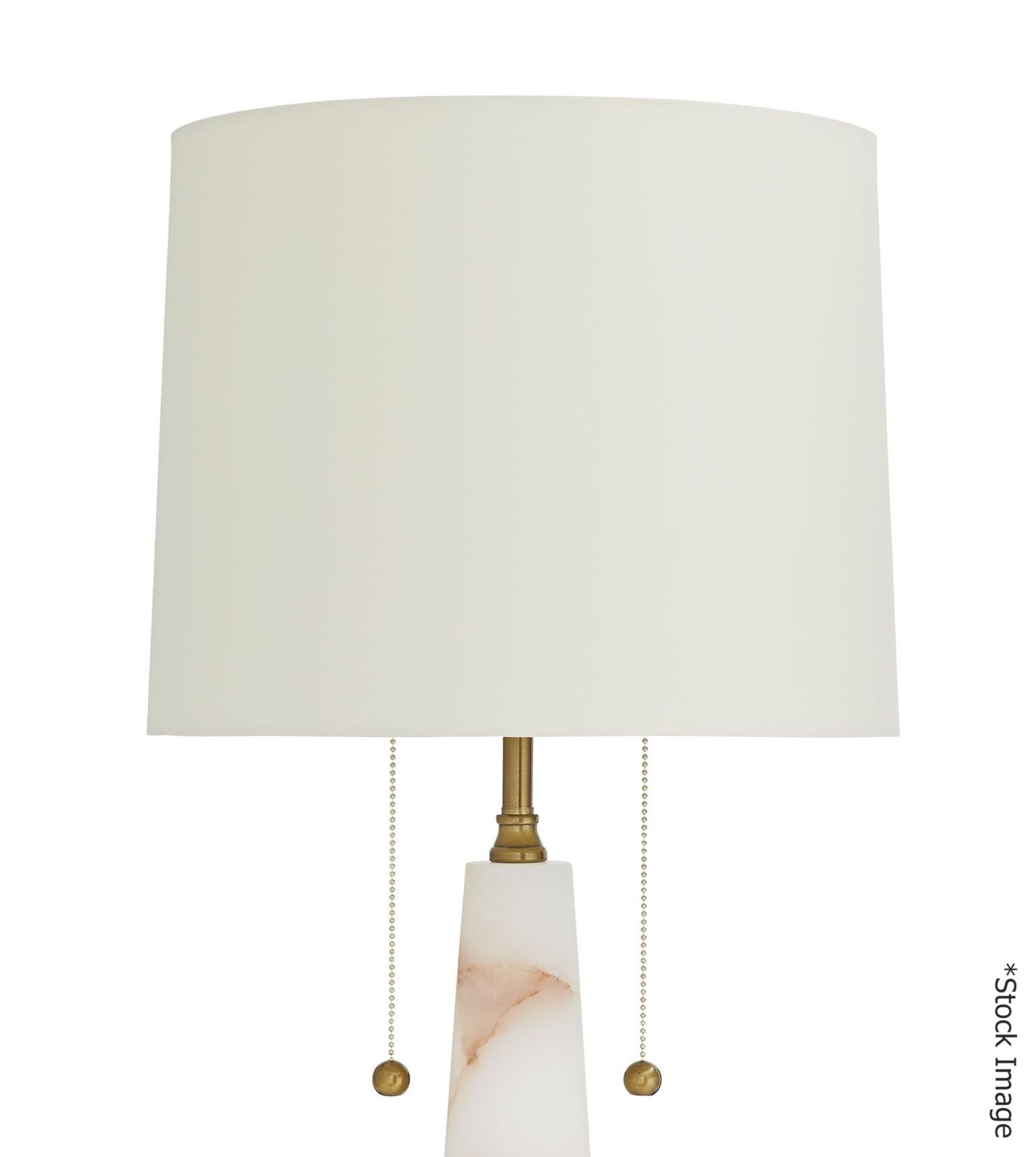 1 x ARTERIORS 'Tanner & Kenzie' Designer Putty Colored Fabric Shade With Cream Cotton Lining - Boxed