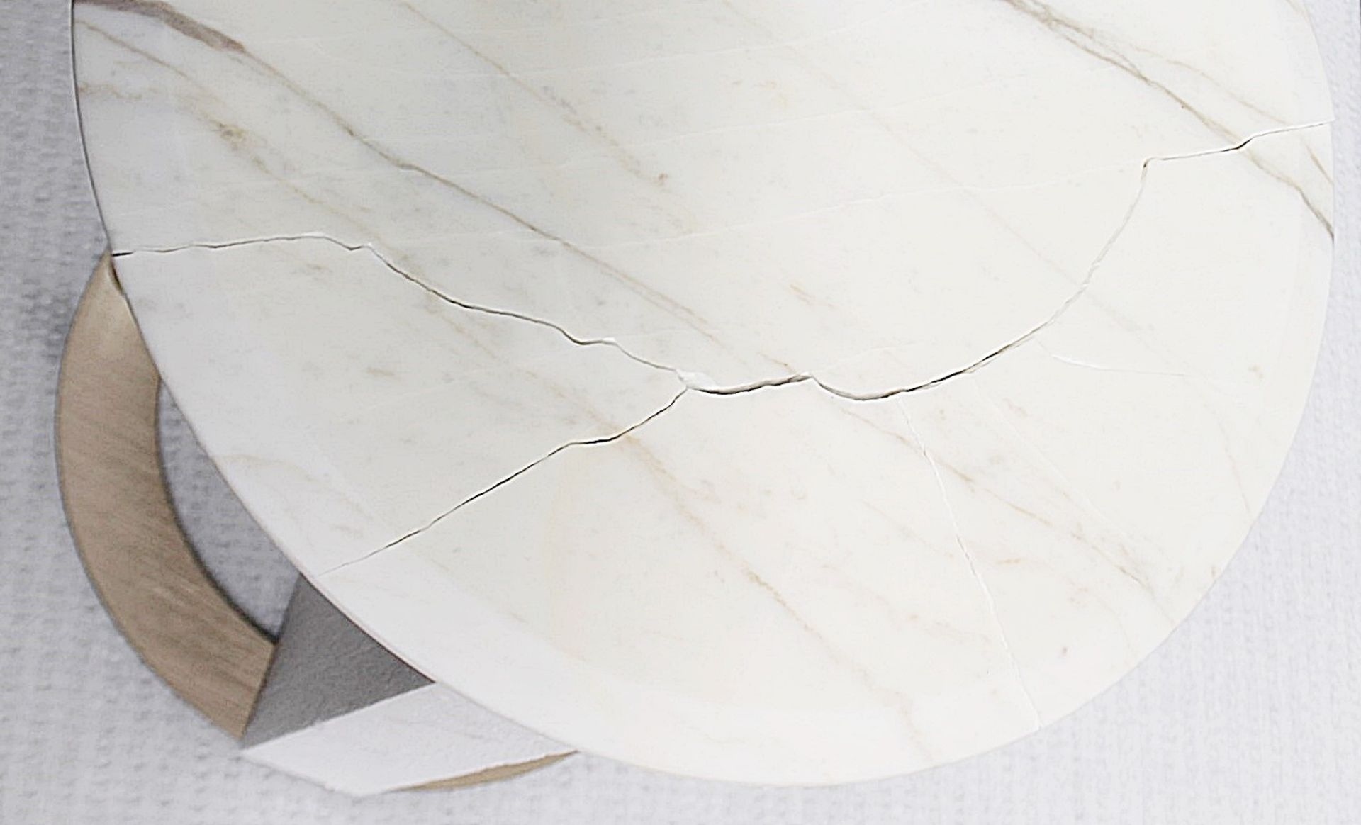 1 x POLTRONA FRAU 'JOK' Marble-Topped Round Luxury Designer Side Table - Original Price £1,285 - Image 3 of 8