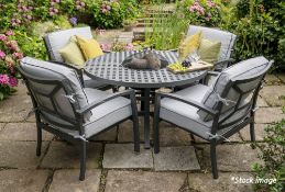 1 x Hartman Rosario Fire Pit Garden Set With 3-in-1 Firepit, Grill & Ice Bucket - RRP £1,799.99