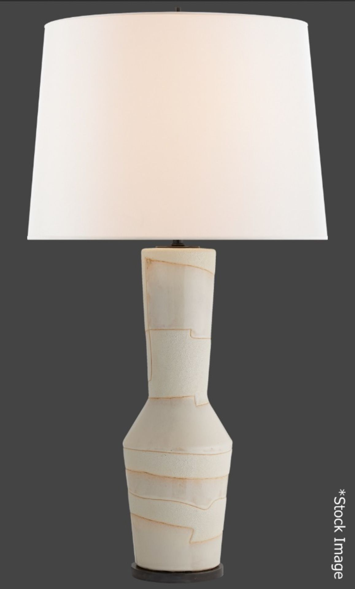 1 x KELLY WEARSTLER / VISUAL COMFORT 'Alta' Designer Table Lamp In White - Original Price £1,000