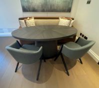 1 x Designer Oval-Shaped Dining Table - Ref: BREKF - CL749 - NO VAT ON THE HAMMER - Collection