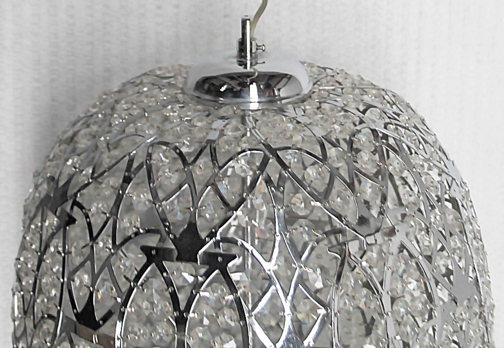 1 x High-end Italian LED Light Fitting Encrusted In Premium ASFOUR Crystal Elements - Approximate - Image 5 of 8