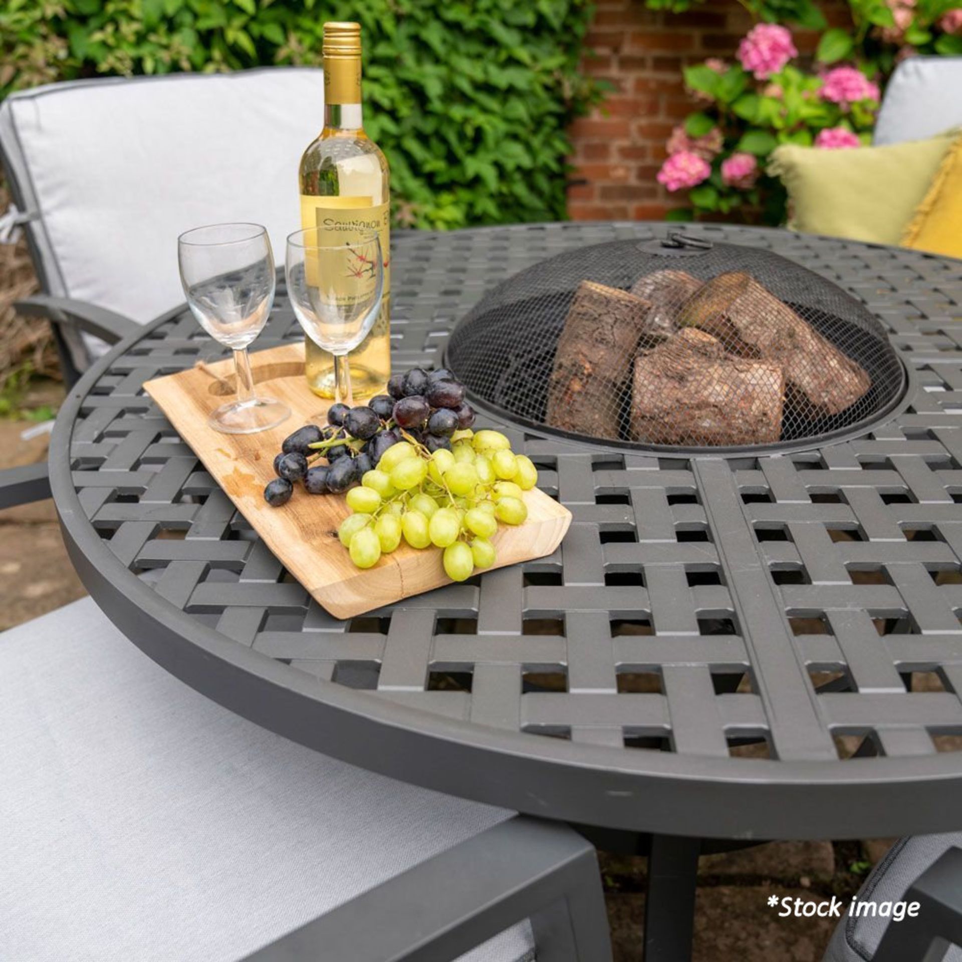 1 x Hartman Rosario Fire Pit Garden Set With 3-in-1 Firepit, Grill & Ice Bucket - RRP £1,799.99 - Image 4 of 12