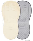 1 x EGG Reversible Luxury Fleece Stroller  Seat Liner In Jurassic Grey - Unused Boxed Stock - Ref: