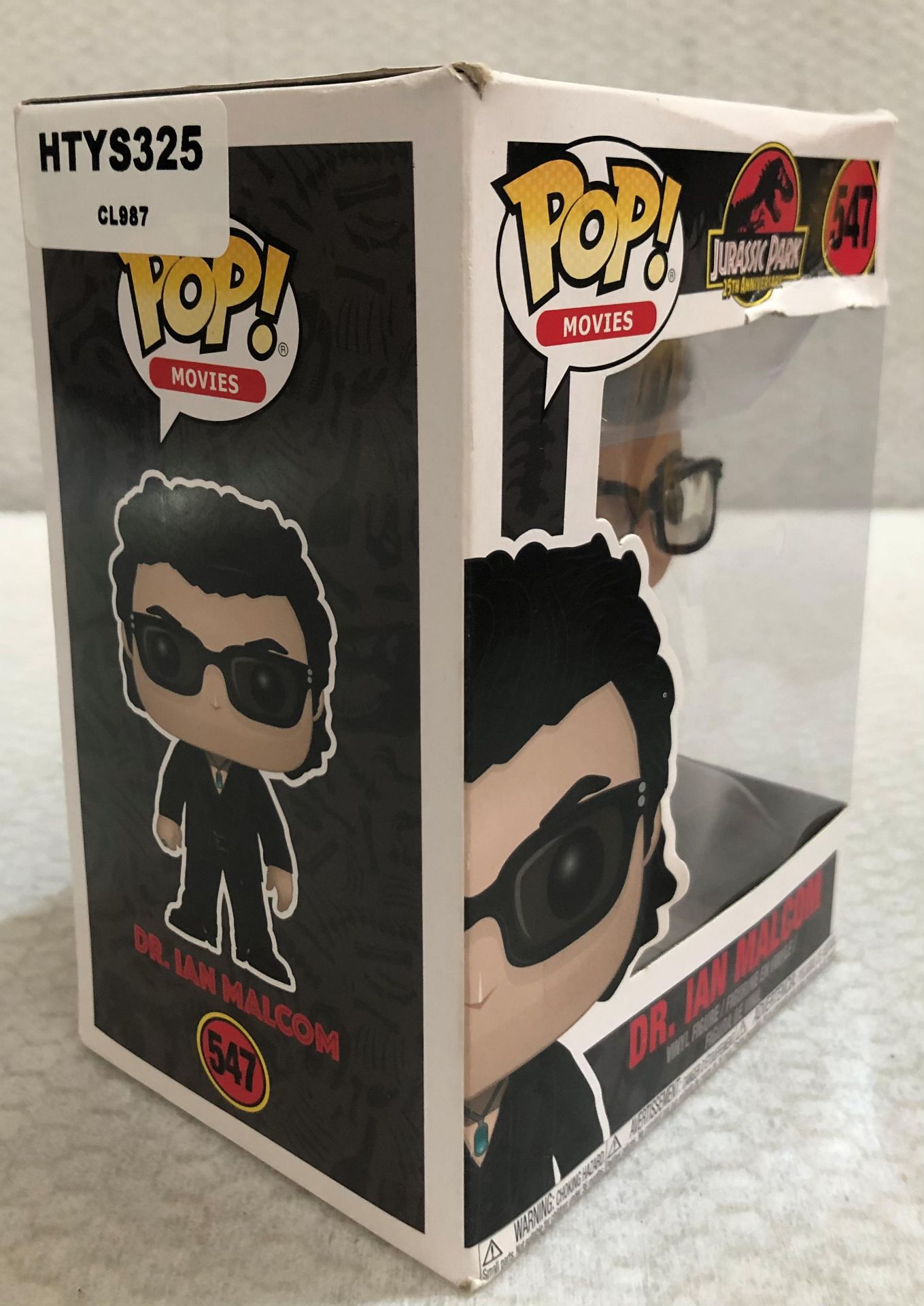 1 x Funko Pop Vinyl Jurassic Park Dr. Ian Malcom Figure - New/Boxed - HTYS325 - CL987 - Location: - Image 3 of 4