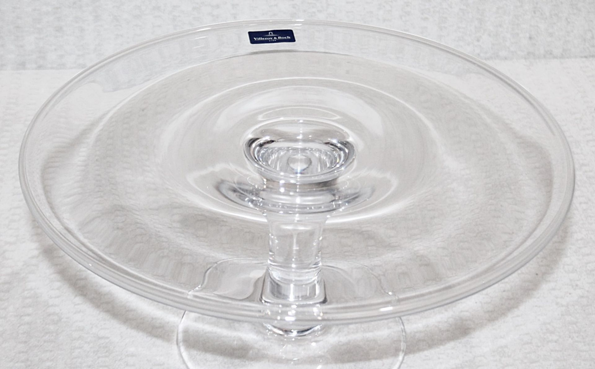 1 x VILLEROY & BOCH 'Retro Accessoires' Crystal Glass Serving Plate / Cake Stand - Image 4 of 6