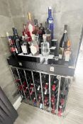 1 x Wine Rack With 2-Drawer Consul - CL762 - NO VAT ON THE HAMMER - Location: Cheshire