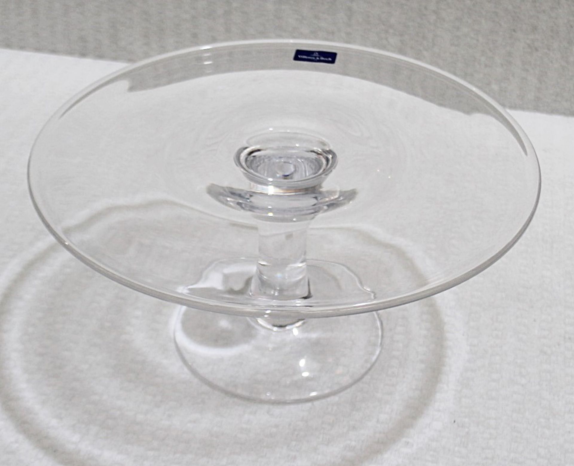 1 x VILLEROY & BOCH 'Retro Accessoires' Crystal Glass Serving Plate / Cake Stand - Image 2 of 6